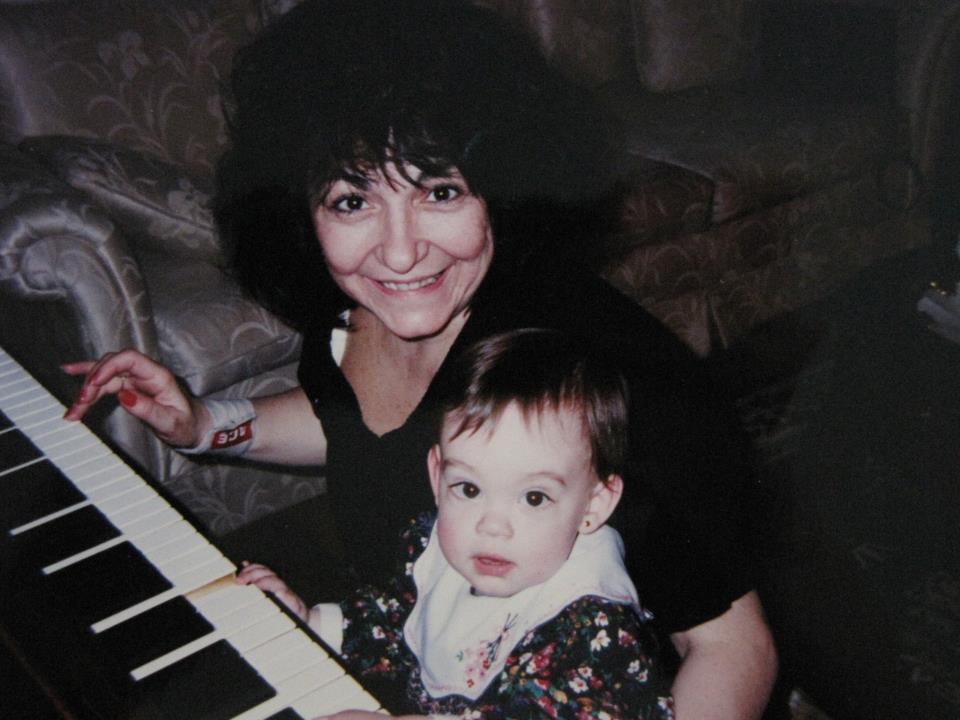 Me and Mema playing piano