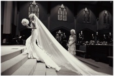 bride at alter