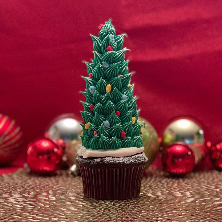Christmas
                Tree Cupcake