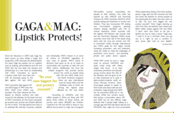 Gaga & Mac: Lipstick Protects, 2012
