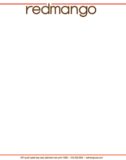 Red Mango Letterhead, 2011