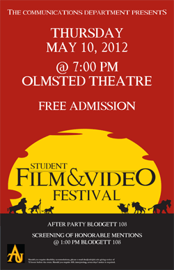Student Film and Video Festival, 2012
