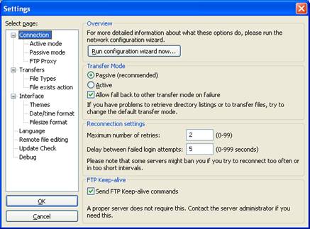 filezilla keeps disconnecting after passive mode