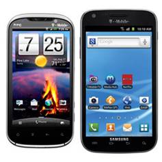 HTC Amaze 4G, Samsung Galaxy S II