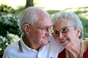 elderly couple